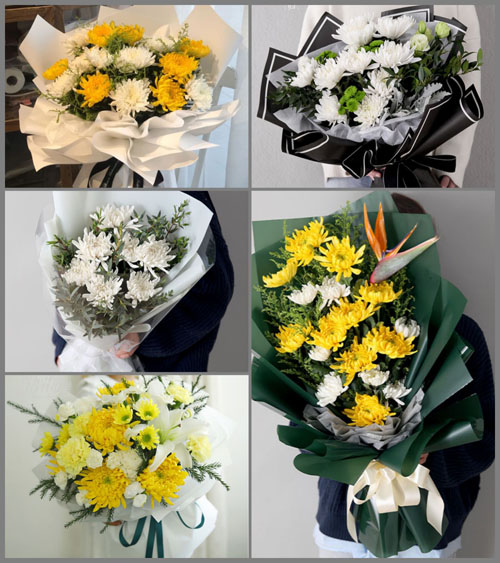 湖北黄冈市英山县杨柳湾镇莲花尖村白事花束代送